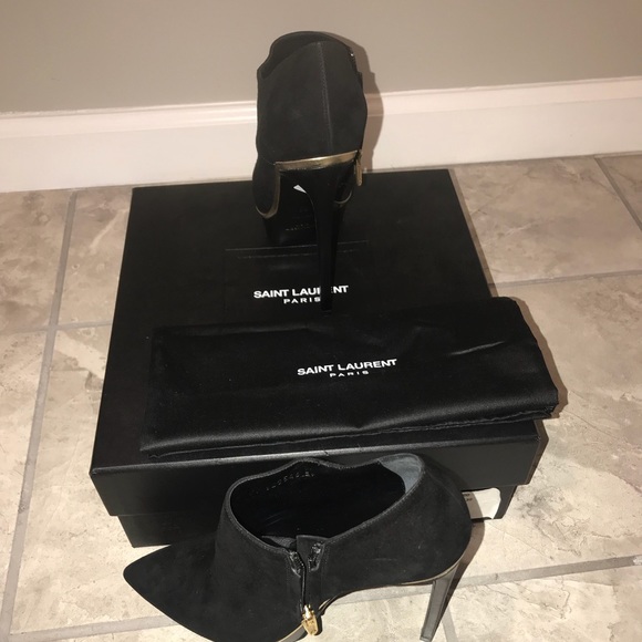 Saint Laurent Kid Scamosciato booties - Picture 4 of 5